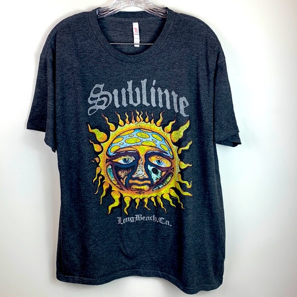 Sublime 80s / 90s Rock Band Graphic Tee Long Beach CA - Picture 3 of 5